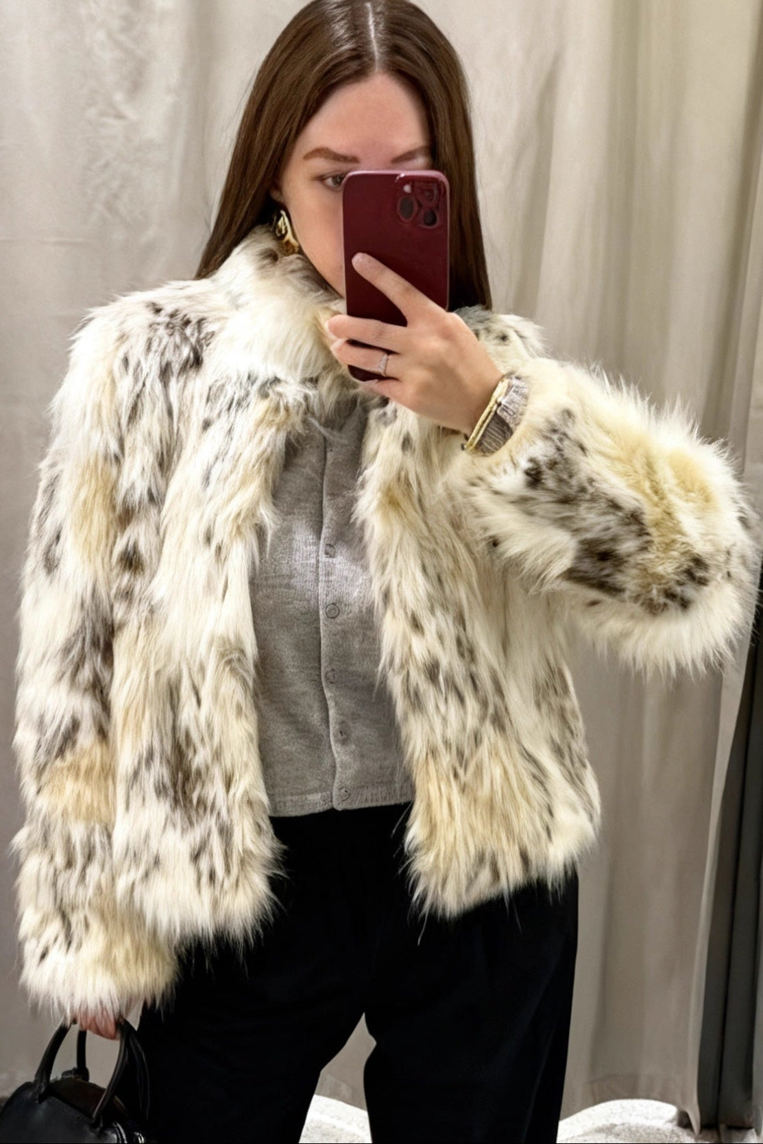 Flowering Girl Women murray faux fur dyed coat