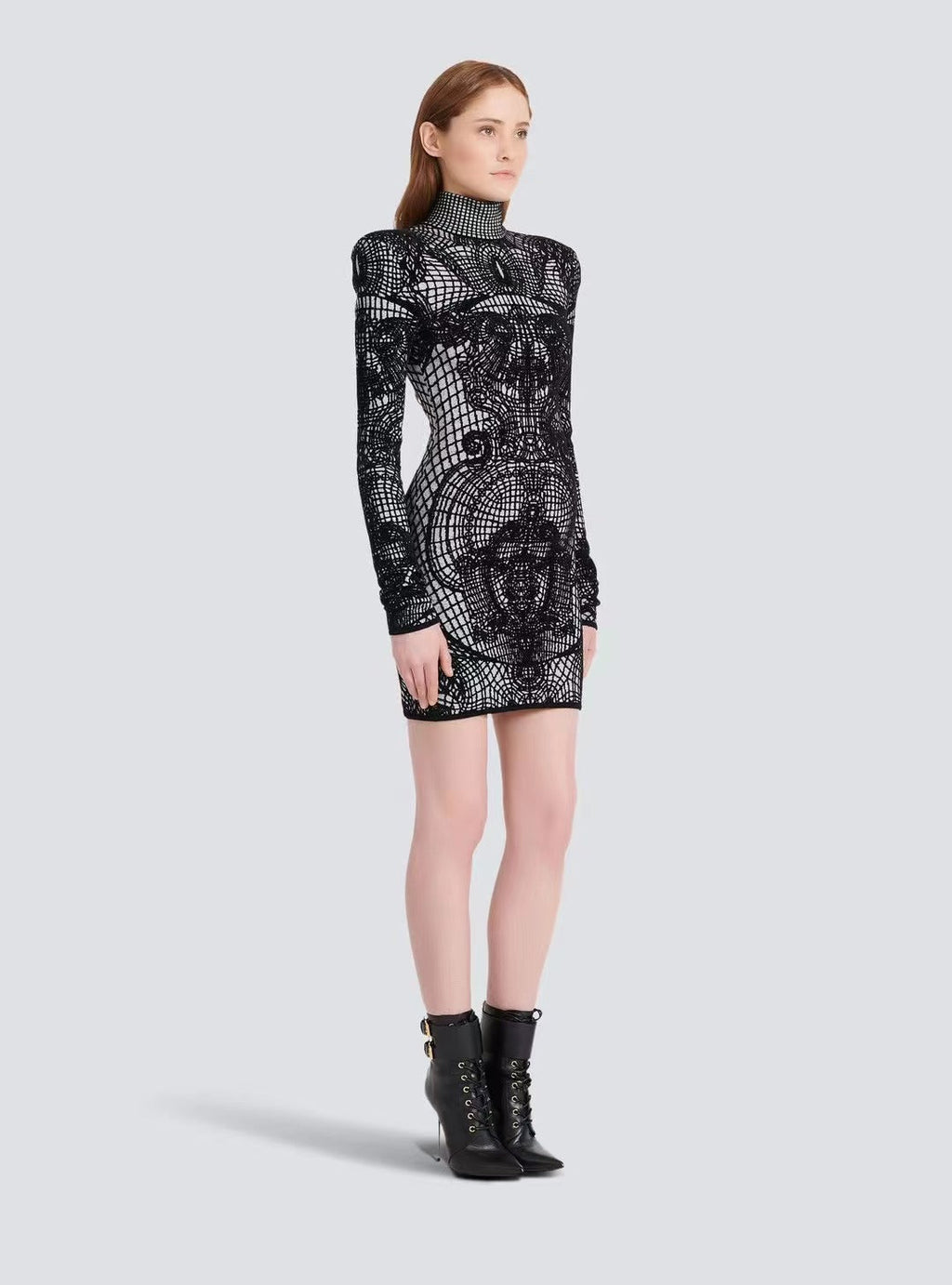 Flowering Girl Women graphic-print fitted mini dress
