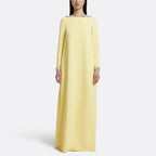 Flowering Girl Women blush pink long sleeve kaftan-style maxi dress