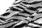 Flowering Girl Women Short two-tone zebra sequin mini dress