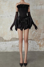 patricia Flower Bow Corset Skirt Set