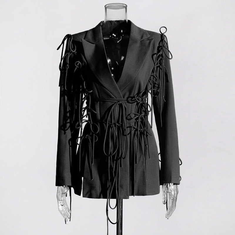 Flowering Girl Women Bowknots Blazer