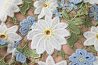 Flowering Girl Women celeste floral hollow stitching maxi dress in green