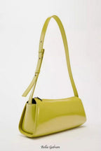 Flowering Girl Women Jamie Mirror Leather Baguette Bag