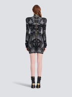 Flowering Girl Women graphic-print fitted mini dress