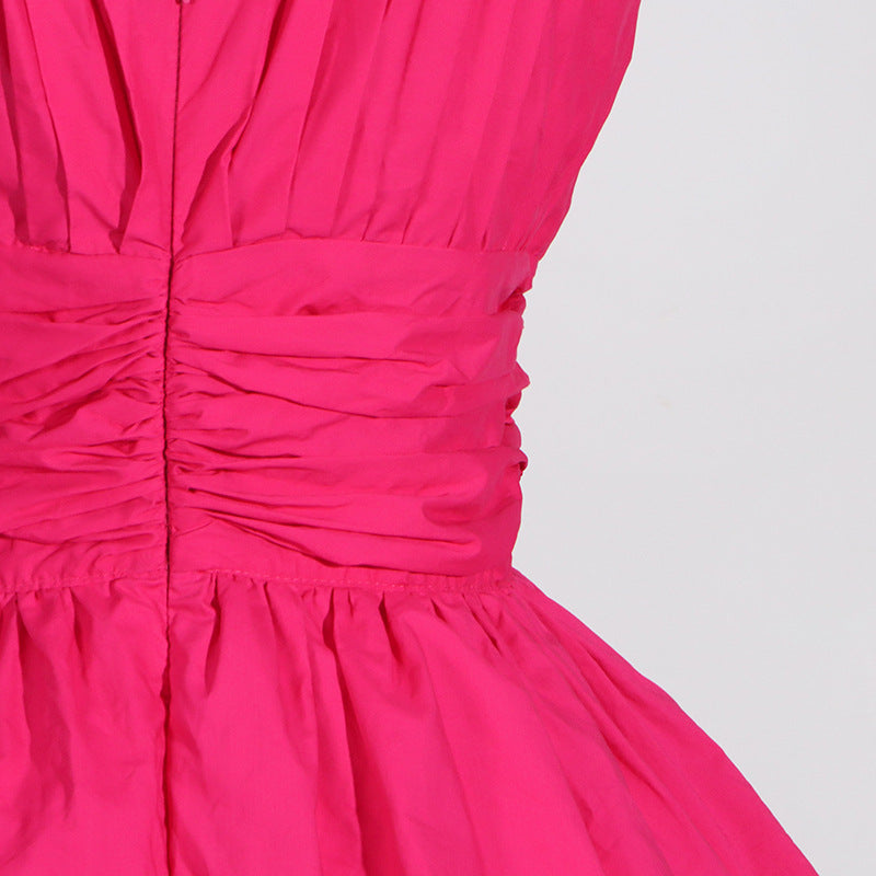 Flowering Girl Women Plunge V Ruffle Tiered Slit Gown In Pink