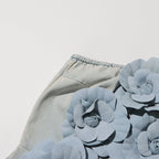 Flowering Girl Women Berlin Floral Denim Jumpsuit in Light Wash