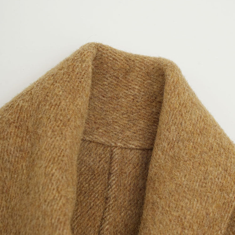 Flowering Girl Women kahki Woolen coat