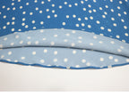 Flowering Girl Women Lyuba Polka Dot Lace-Trimmed V-Neck Maxi Dress In Blue