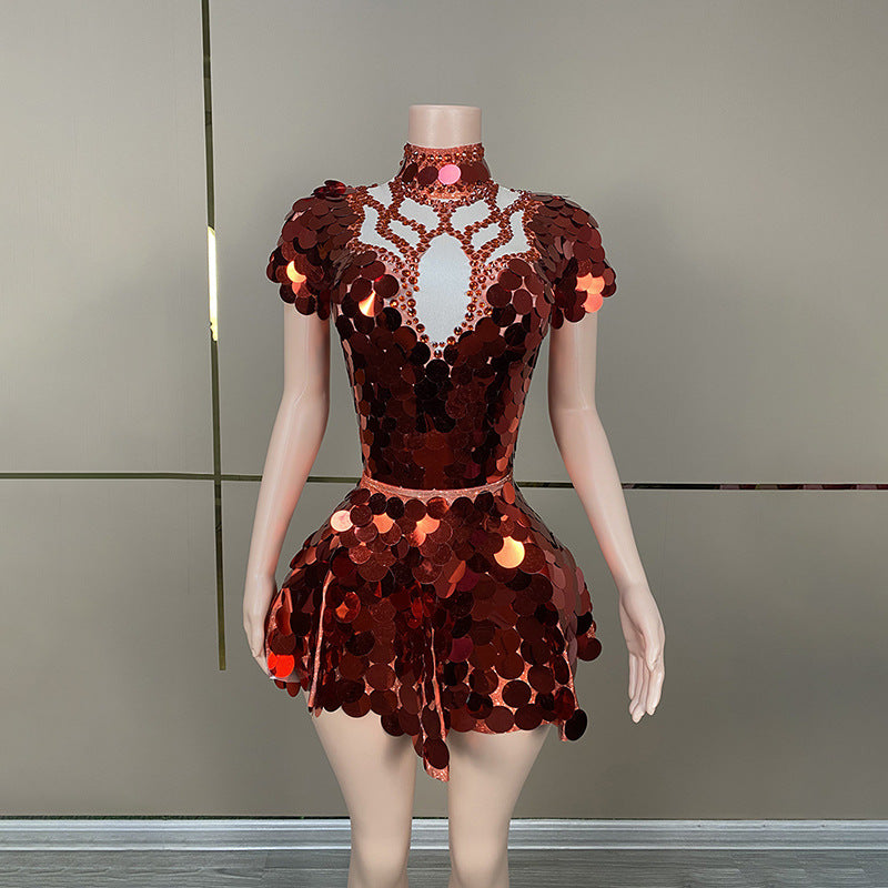 Flowering Girl Women HELENE BURGUNDY SEQUINS DIAMANTE SET