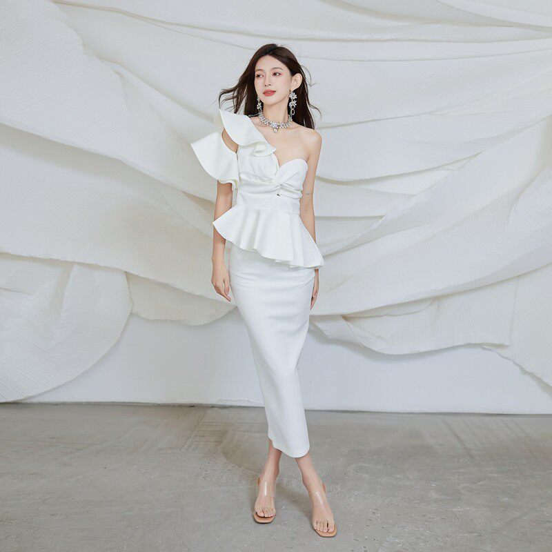 Flowering Girl Women Dolores Strapless Backless Ruffle Maxi Dress Set