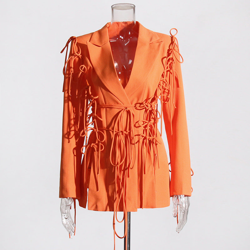 Flowering Girl Women Bowknots Blazer
