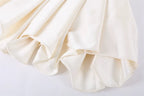 Flowering Girl Women Halter Double Strap Satin Fit &amp; Flare Mini Dress