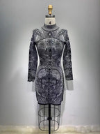 Flowering Girl Women graphic-print fitted mini dress