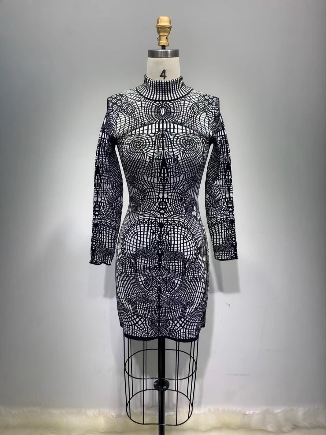 Flowering Girl Women graphic-print fitted mini dress