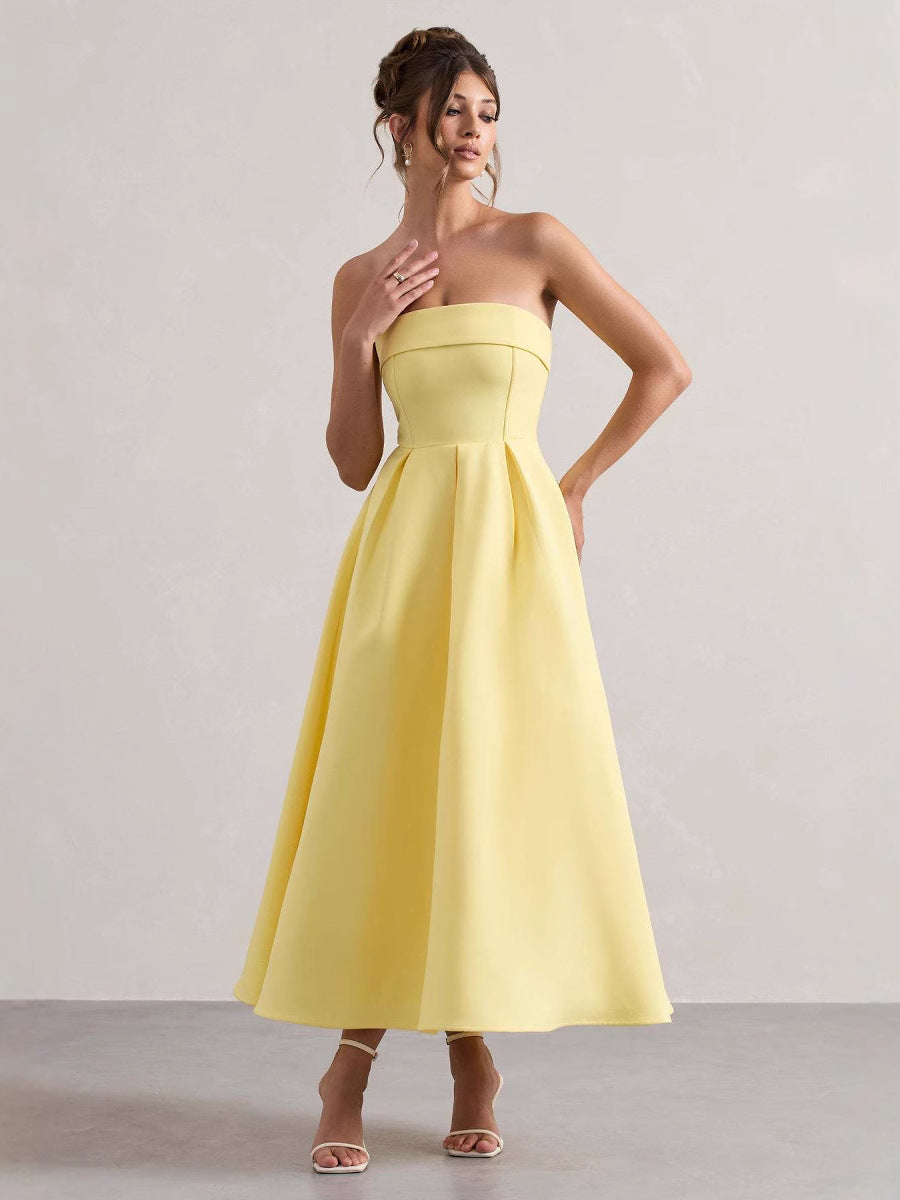 Flowering Girl Women white bandeau midi dress