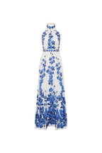 Flowering Girl Women ashley orchid print maxi dress in white