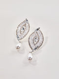 Oaelix Rhinestone Pearl Earrings