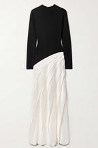 Flowering Girl Women Oarlene Paneled Pleated Maxi Dress
