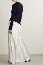 Flowering Girl Women Oarlene Paneled Pleated Maxi Dress