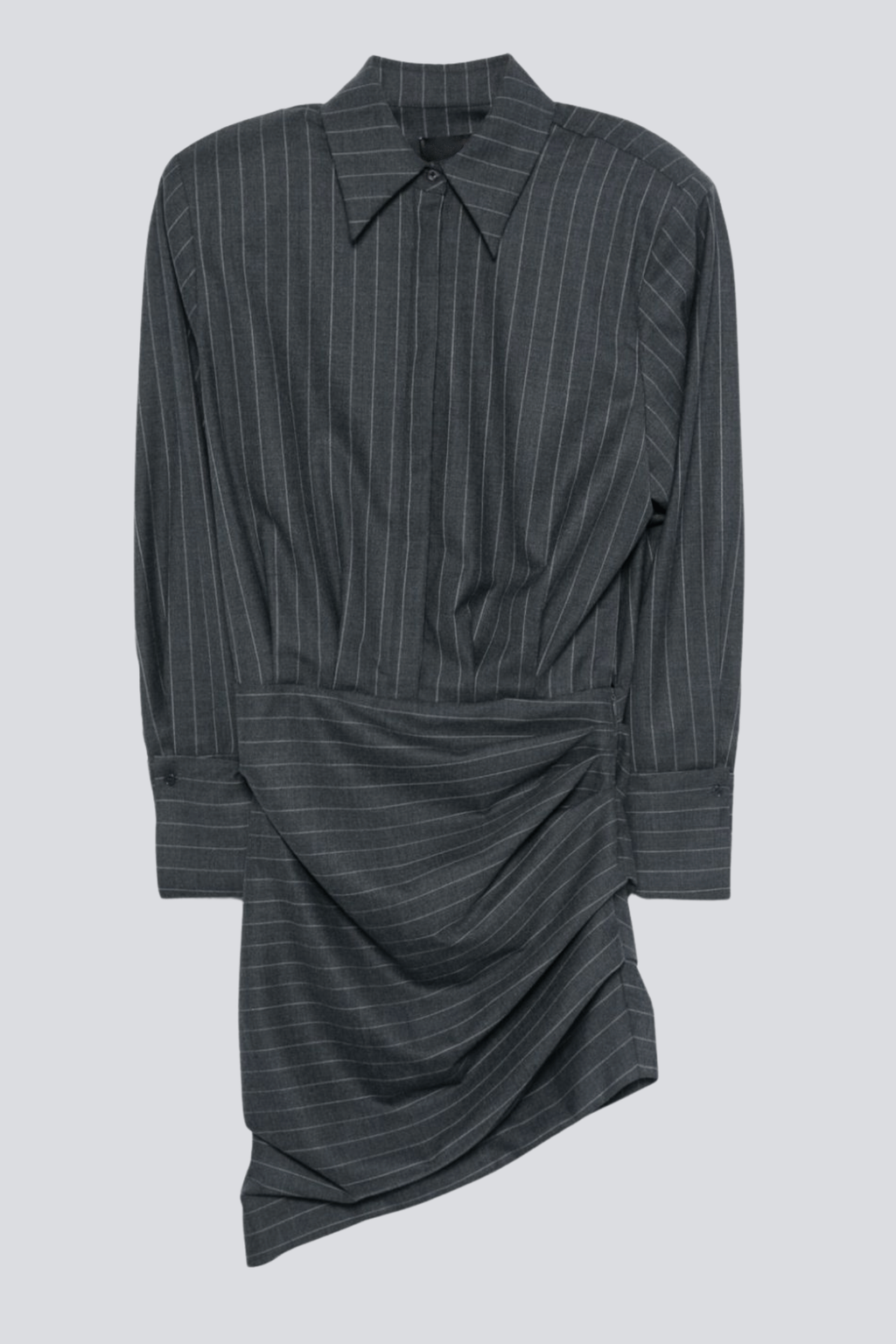 Flowering Girl Women Ochre Stripe Mini Shirt Dress