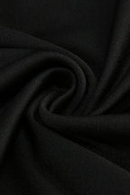 judy One Shoulder Peony Ruffle Gown in black