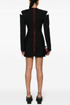 Flowering Girl Women Ophelia Cutout Lace Up Mini Dress