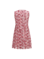 Sleeveless Flower Mini Dress In Pink