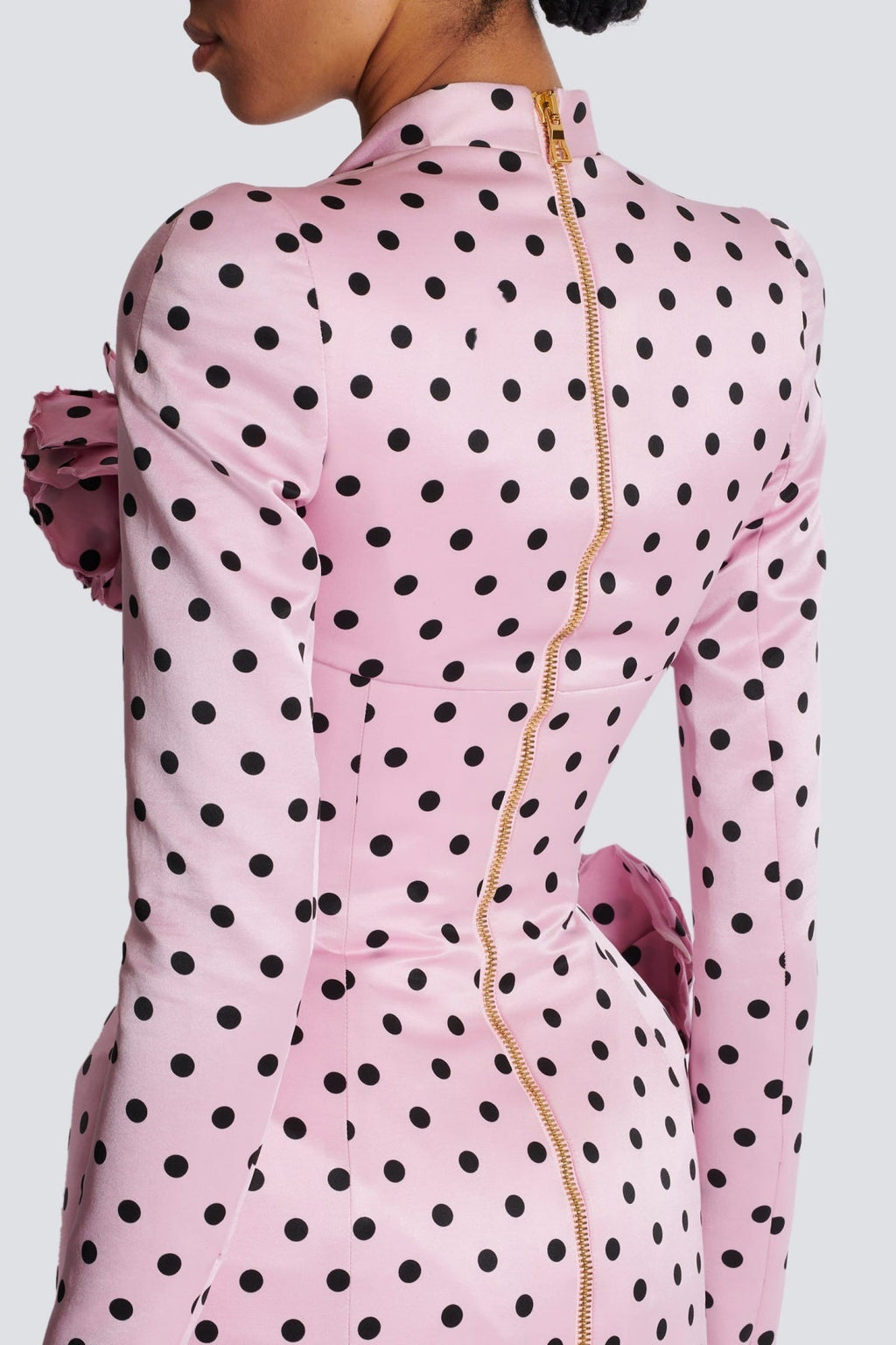 Flowering Girl Women Ostelle Polka Dots Satin Mini Dress