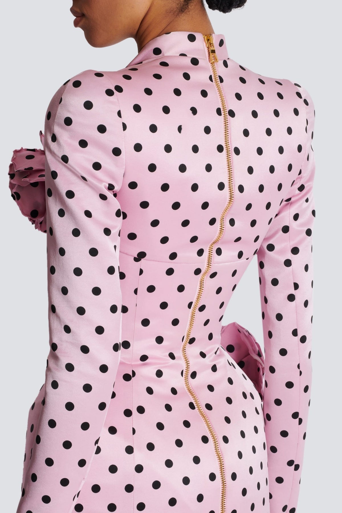 Flowering Girl Women Ostelle Polka Dots Satin Mini Dress