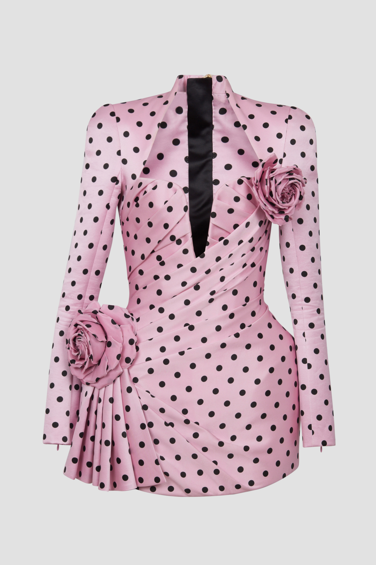 Flowering Girl Women Ostelle Polka Dots Satin Mini Dress