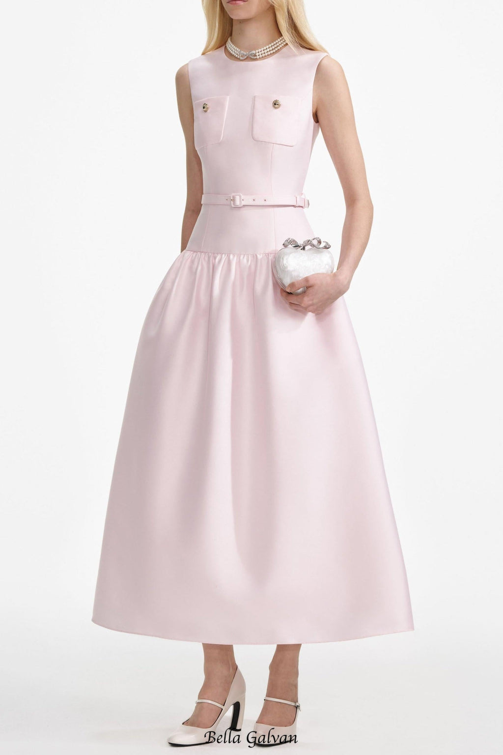 jocelyn Bowknot-Side Bandage Strapless maxi Dress in black