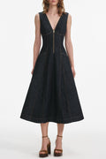 sally Indigo Denim Midi Dress