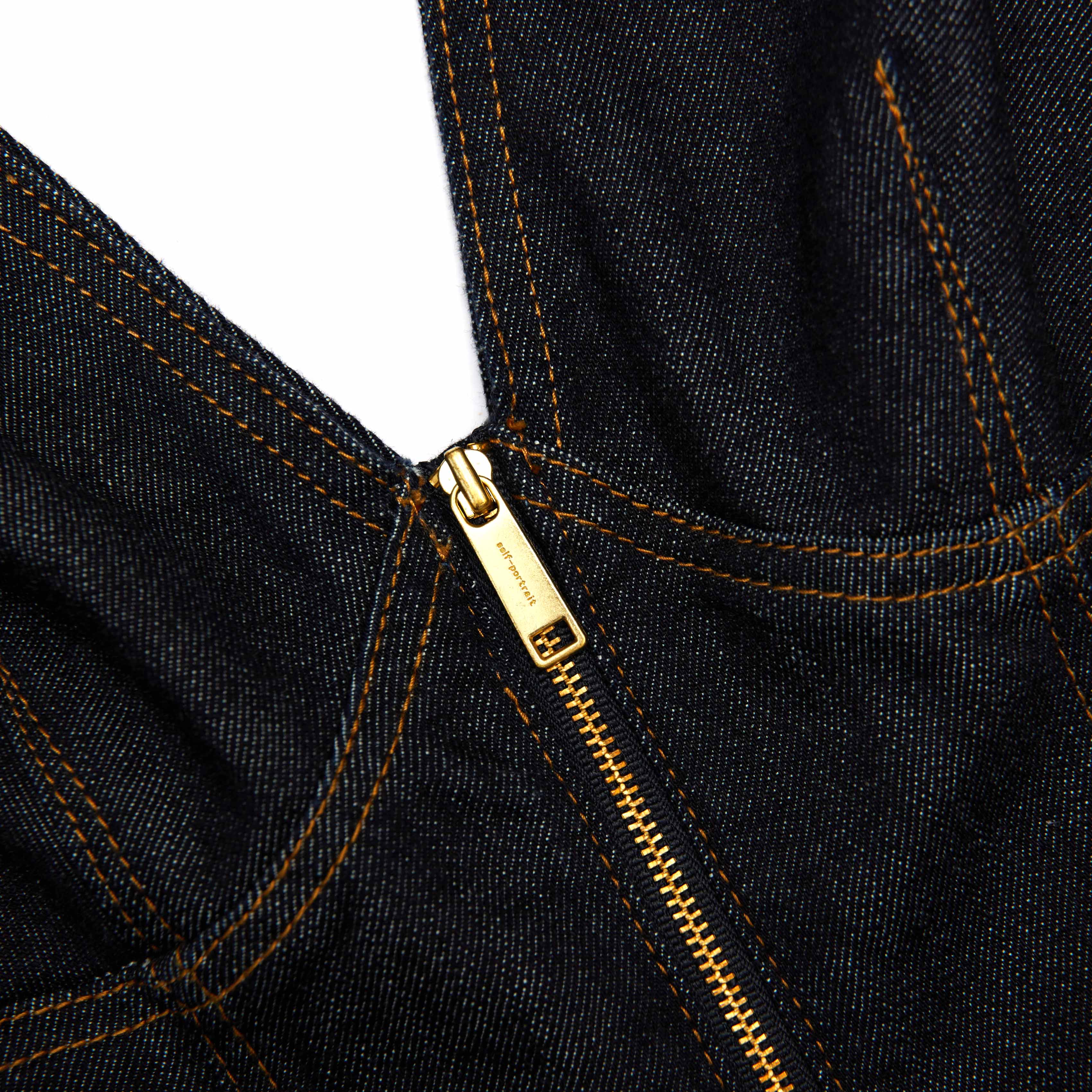 sally Indigo Denim Midi Dress