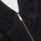 elizabeth Indigo Denim Mini Dress