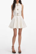 patricia Cream Linen Mini Dress