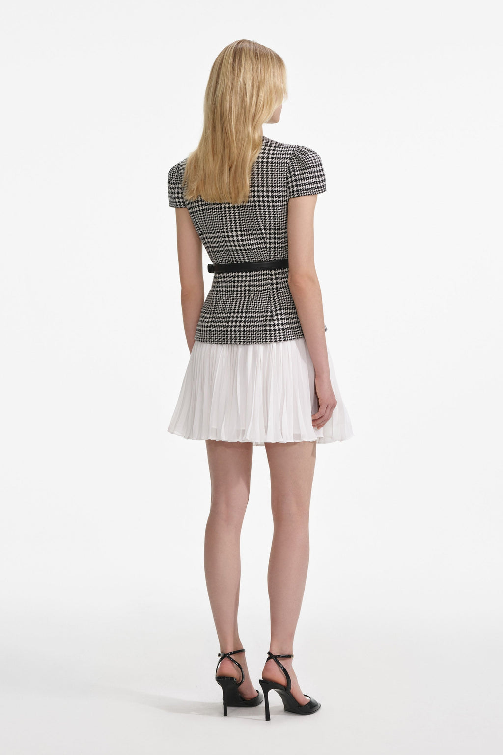 Houndstooth Mini Dress