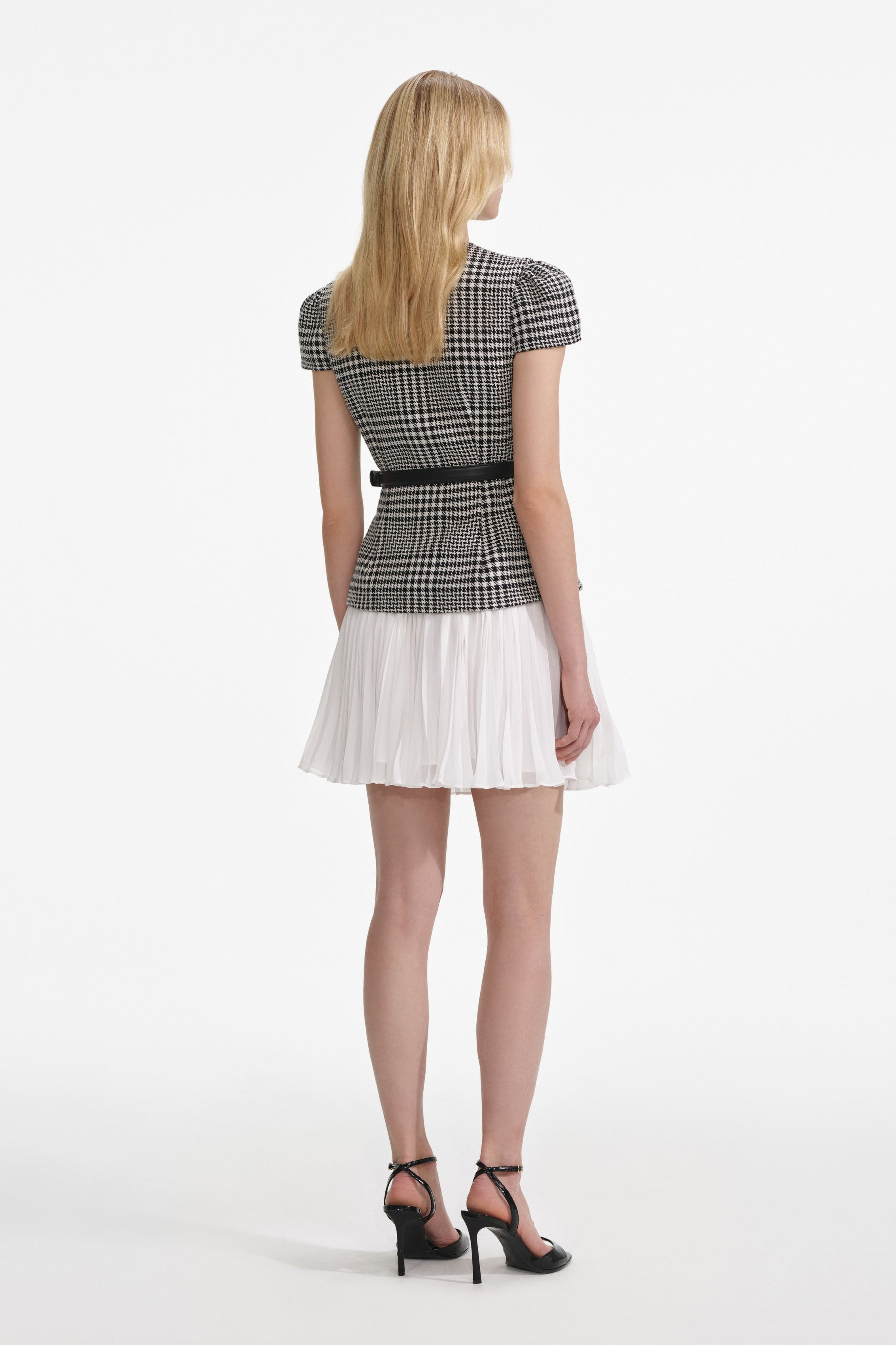 Houndstooth Mini Dress