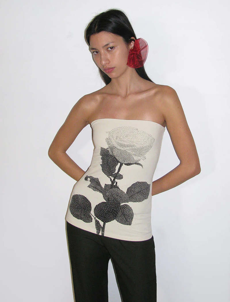 Flowering Girl Women Paloma Wool Conxita Tube Top In Ecru
