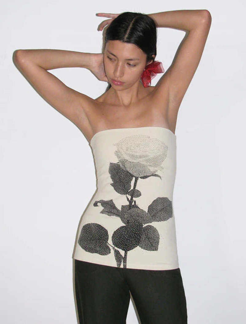 Flowering Girl Women Paloma Wool Conxita Tube Top In Ecru