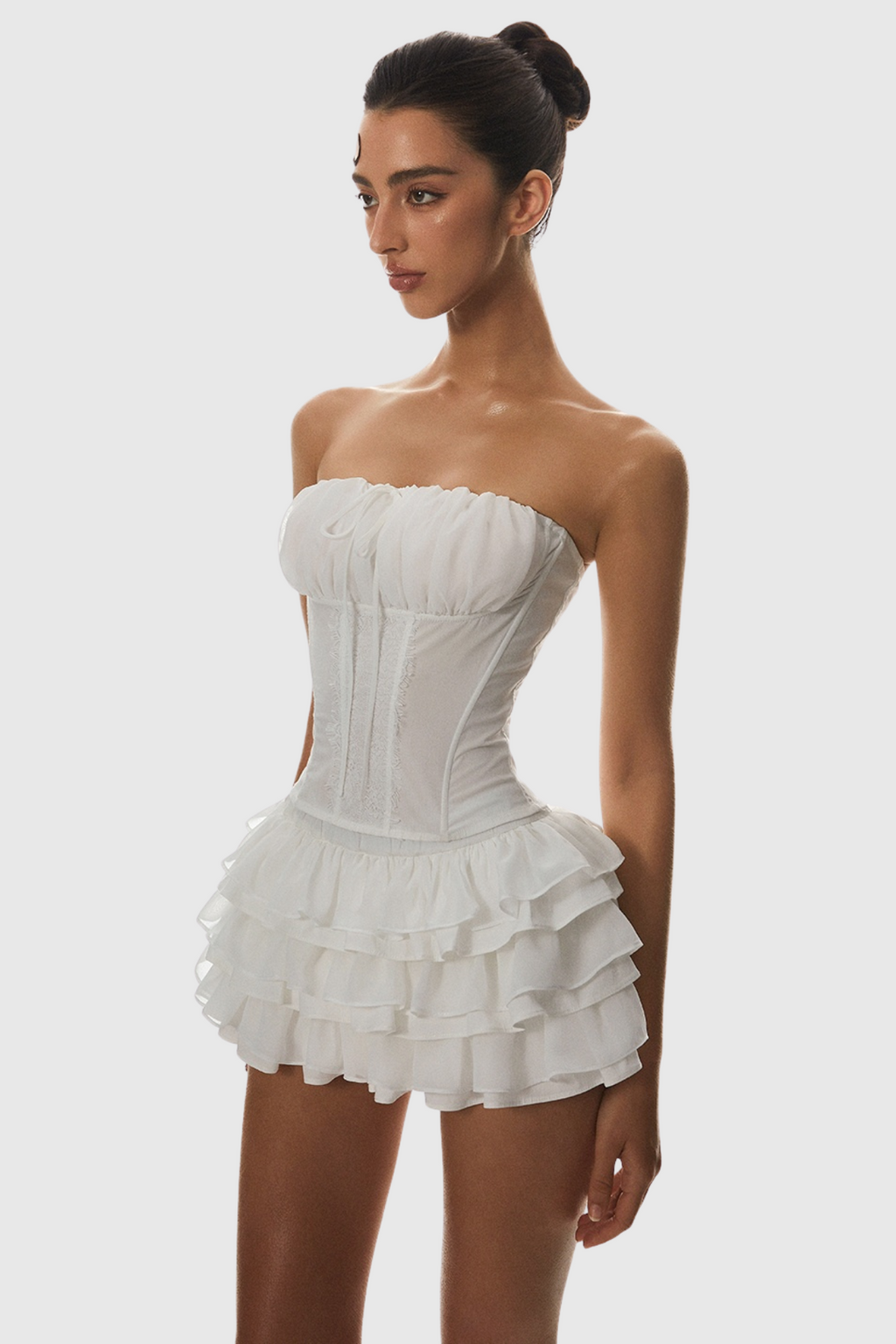 Panue Ruched Strapless Corset