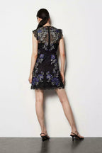 Flowering Girl Women New Karen Millen Floral Lace Mini Dress