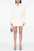 Flowering Girl Women Crystal Bow-Detail Blazer Dress