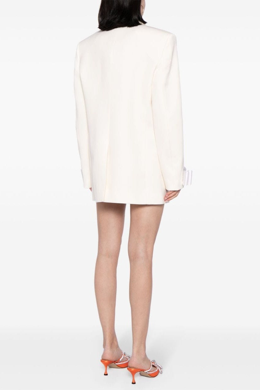 Flowering Girl Women Crystal Bow-Detail Blazer Dress