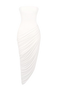Posie Strapless Ruched Midi Dress