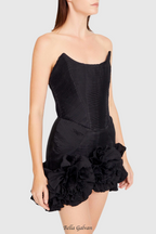 Flowering Girl Women Tatya Flower Strapless Mini Bandage Dress