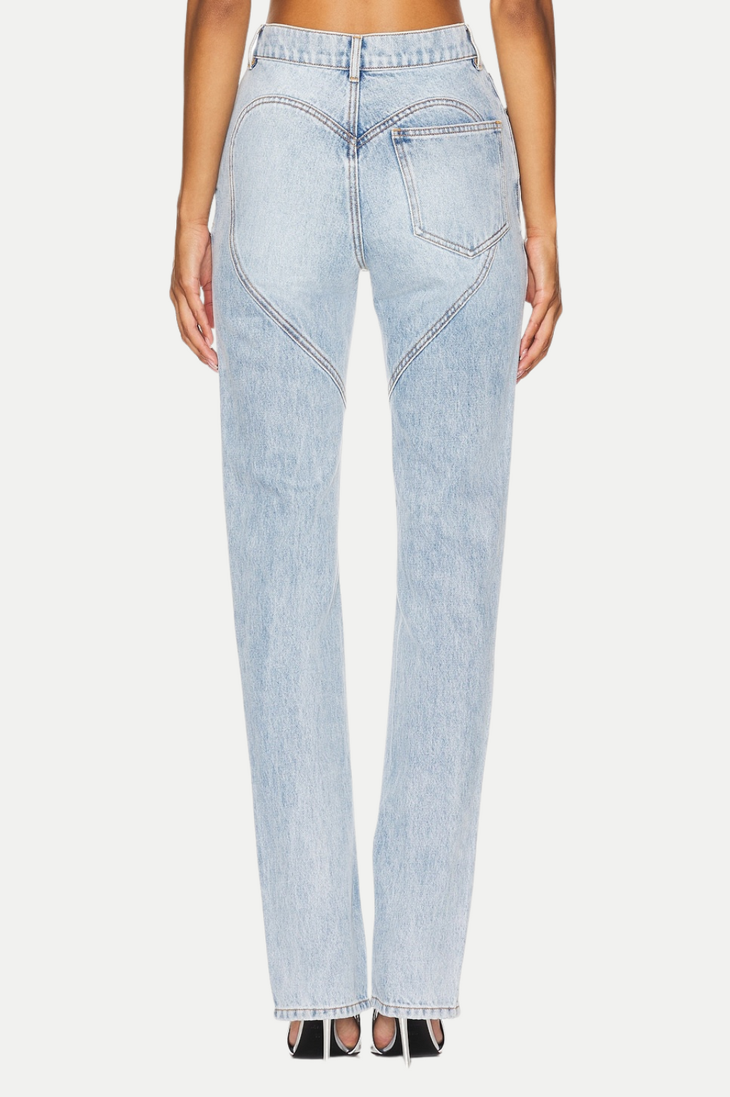 Flowering Girl Women Quinta Floral Zip-Hem Skinny Jeans in pale blue
