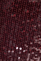 Flowering Girl Women Wine Sequin Mini Dress