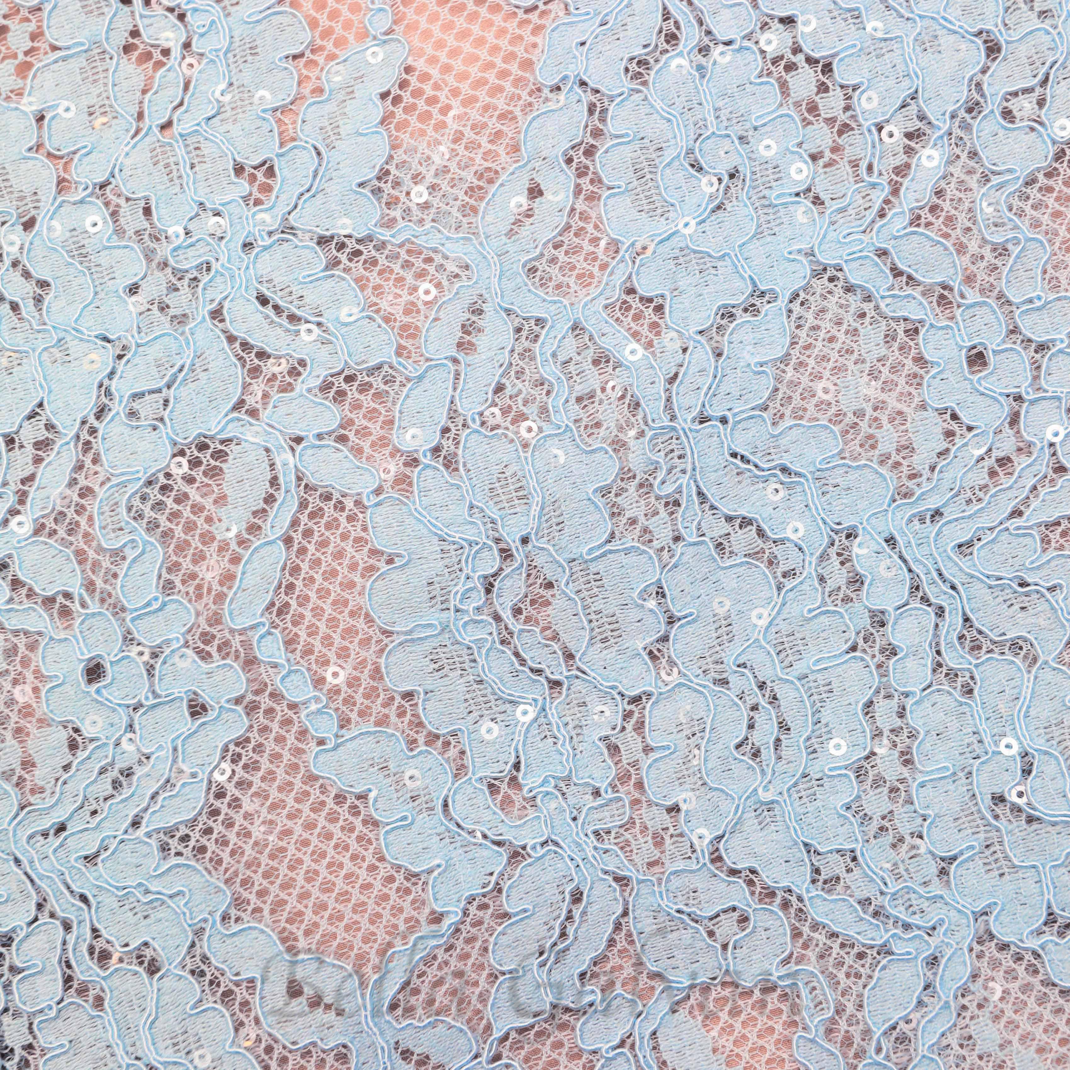Flowering Girl Women carol lace embellished top in blue