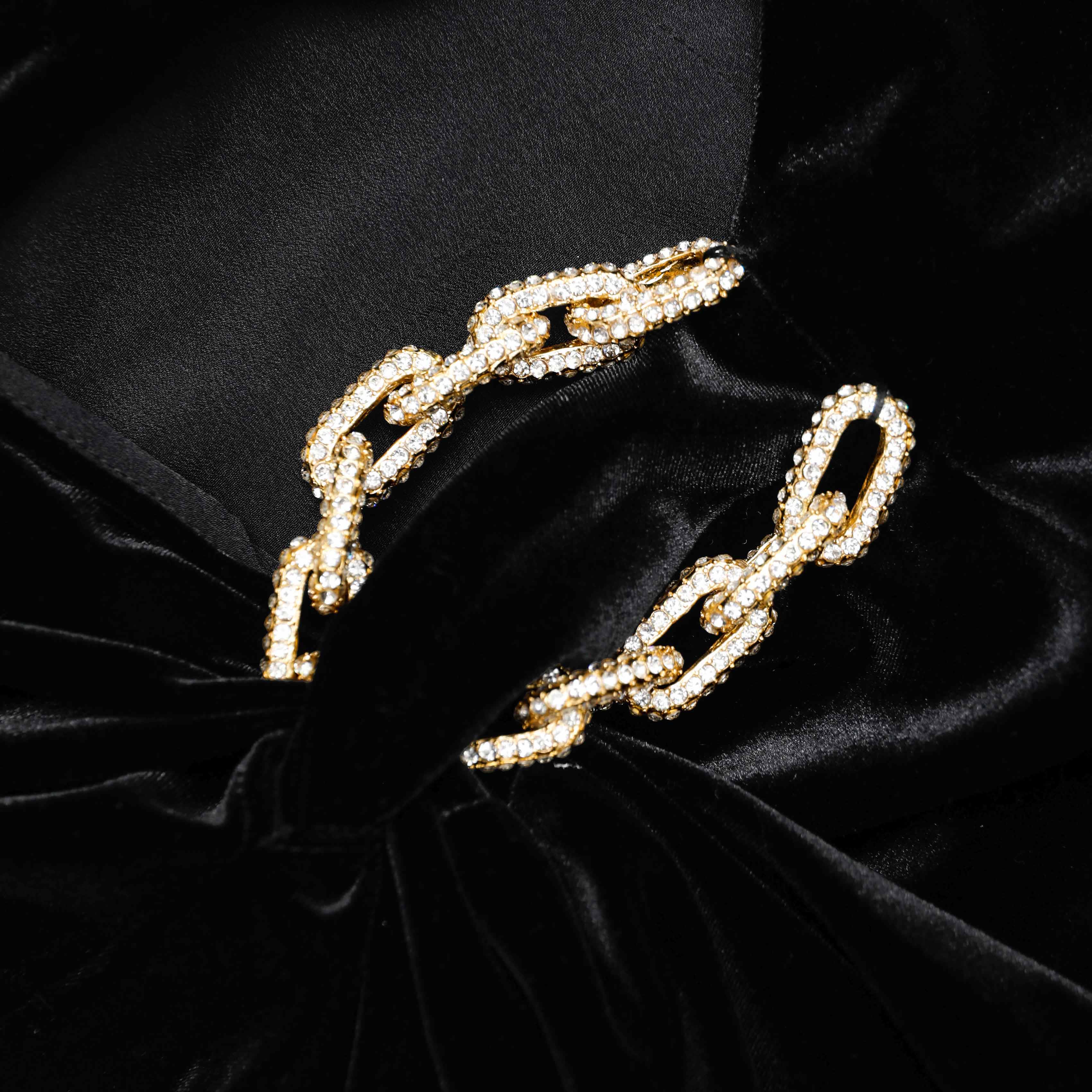 joa Black Velvet Embellished Maxi Dress